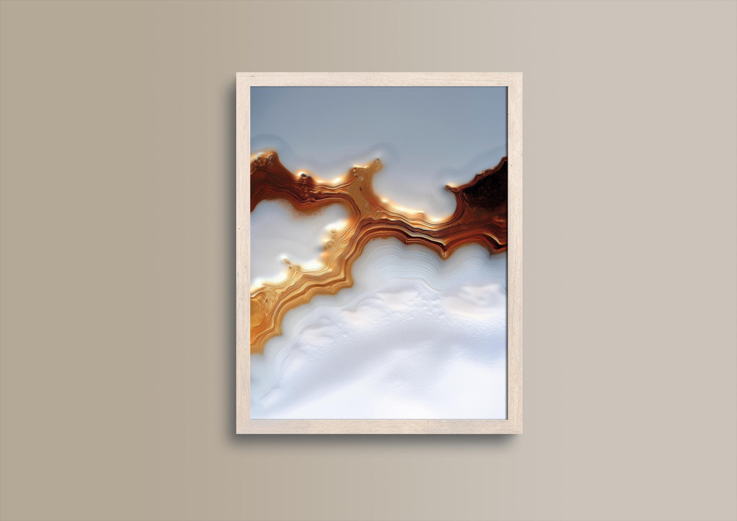 Goldaderfluss, Design, Poster, Kunst, Druck, Wanddekor, topographisch, Interior, Wandkunst, Kunstdruck, Büro, Zuhause, exklusiv, modern