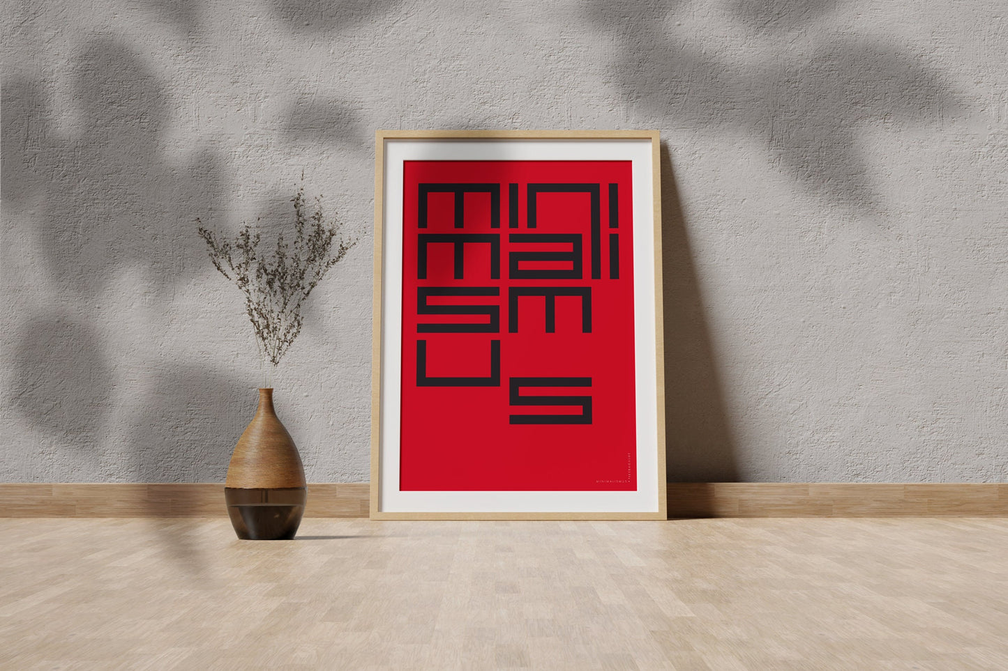 Minimalistischer PB Wand-Kunstdruck, exklusives Grafikdesign-Poster für modernes Wohn- und Bürodekor, einzigartiges Geschenk für Kunstliebhaber