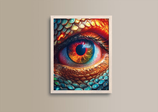 Reptiloid, Design, Poster, Kunst, Druck, Wand-Dekor, Illustration, Interieur, Wandkunst, Kunstdruck, Büro, Zuhause, exklusiv, modern, Nr. 111