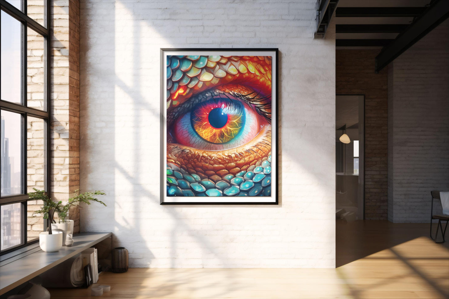 Reptiloid, Design, Poster, Kunst, Druck, Wand-Dekor, Illustration, Interieur, Wandkunst, Kunstdruck, Büro, Zuhause, exklusiv, modern, Nr. 111