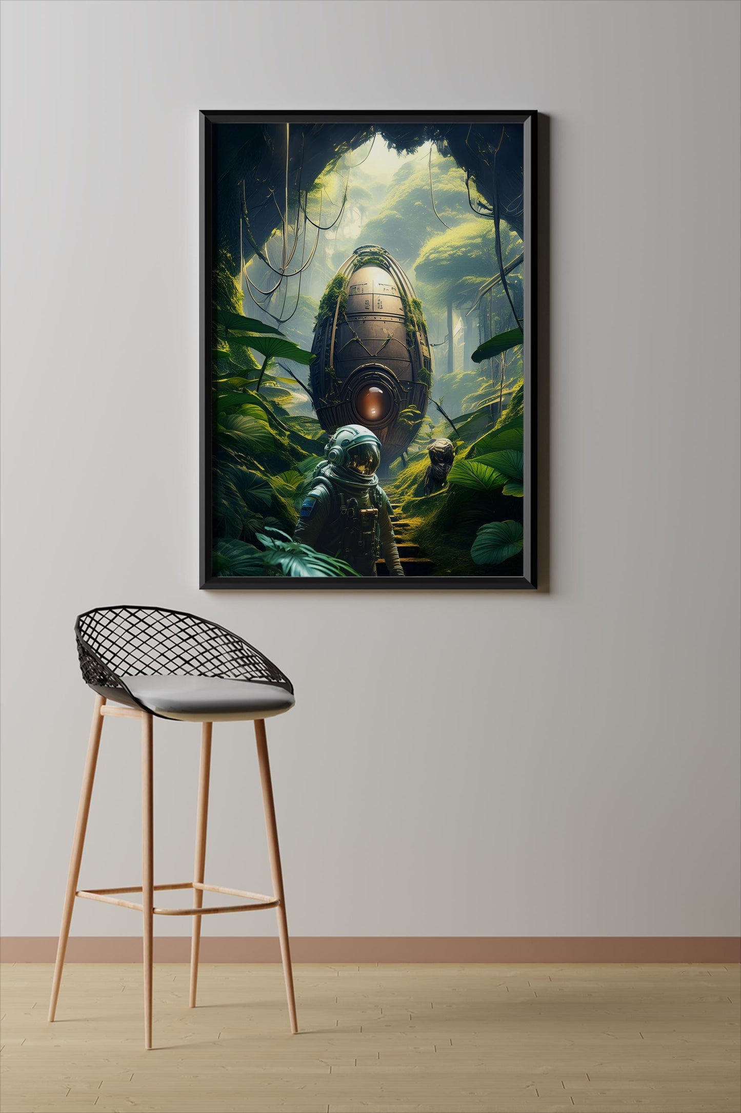 Extra Terrestrial 2, Design, Poster, Kunst, Druck, Wanddekor, Illustration, Interieur, Wandkunst, Kunstdruck, Büro, Zuhause, exklusiv, modern, Nr. 129