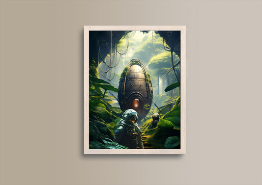 Extra Terrestrial 2, Design, Poster, Kunst, Druck, Wanddekor, Illustration, Interieur, Wandkunst, Kunstdruck, Büro, Zuhause, exklusiv, modern, Nr. 129