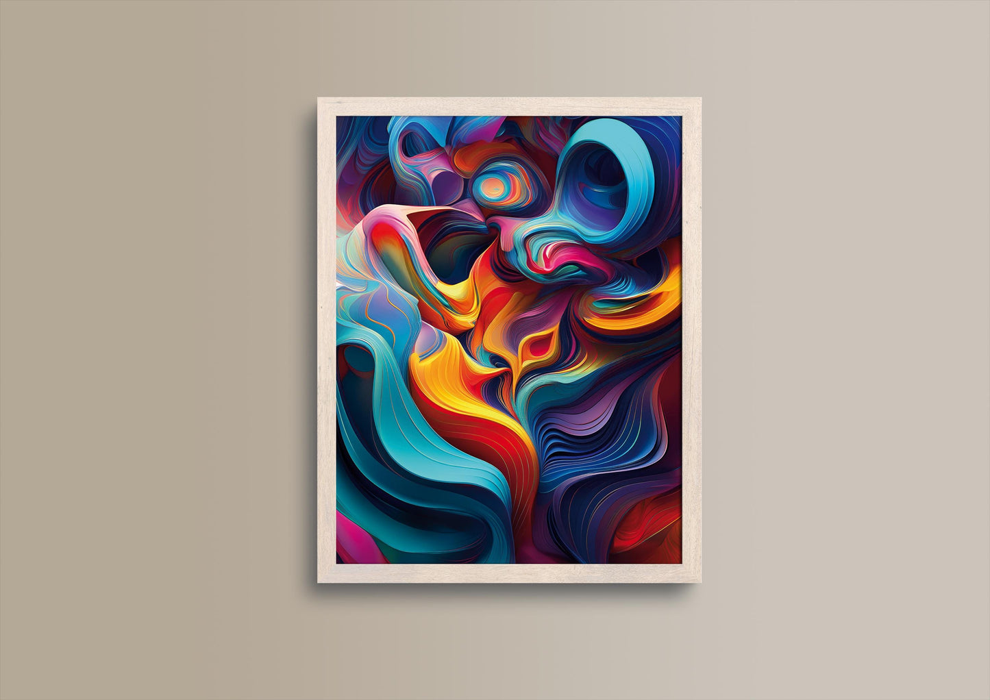 Farb Psychedelika 2, Design, Poster, Kunst, Druck, Wanddekor, Illustration, Interior, Wandkunst, Kunstdruck, Büro, Zuhause, exklusiv, modern