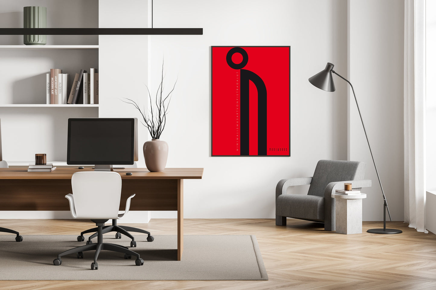 NoMoreWords, Design, Poster, Kunst, Druck, Wanddekoration, minimalistisch, grafisch, Inneneinrichtung, Wandkunst, Kunstdruck, Büro, Zuhause, exklusiv, modern